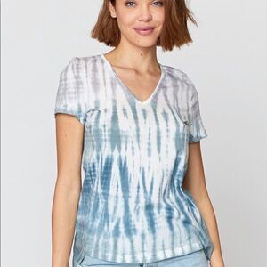 XCVI High Low Cotton Hi Low Women’s V-neck Tee Shirt
